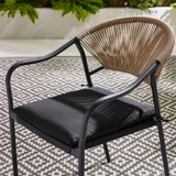 2x Elba Black & Rattan Garden Dining Chairs - ELBA-OUT-DIN-CHR-BLK-2-SEAT.jpg