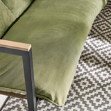 Hydra Black Metal & Green 5 Seat Garden Corner Sofa Set - Hydra-Outdoor-Corner-Sofa-Green-5.jpg