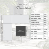 Hydra Black Metal & Grey 5 Seat Outdoor Corner Sofa Set - Infographics_Hydra.jpg