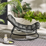 Hydra Black Metal & Grey Garden Rocking Chair - Hydra-Outdoor-Rocking-Chair-Grey-3.jpg