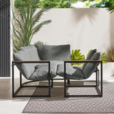 Hydra Black Metal & Cream 5 Seat Garden Sofa Set - Hydra-Outdoor-Corner-Sofa-Cream-8.jpg