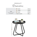 Lyon Black Metal Garden Round Side Table - Infographic-2026_Lyon_Table.jpg