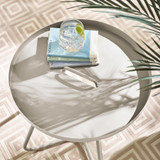 Lyon Cream Metal Garden Round Side Table - Lyon-Outdoor-Side-Table-Cream-4.jpg