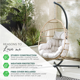 Beige Rattan & Cream Garden Hanging Egg Chair Seat  - Egg-Hanging-USP-Graphic.png