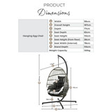 Beige Rattan & Cream Garden Hanging Egg Chair Seat  - Infographics_HangingEgg_Chair.jpg