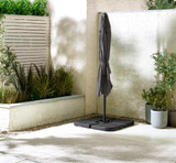 Cantilever Grey Square Garden Parasol & Base Set - Cantilever-Outdoor-Parasol-Grey-2.jpg