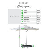 Cantilever Grey Square Garden Parasol & Base Set - Infographics_Cantilever.jpg