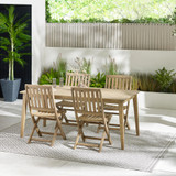 Asa & Hamburg Wood 4 Seat Garden Dining Set - Asa-Outdoor-Table-Wood-4-Hamburg-Chairs.jpg