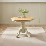 Padstow Cream Wooden Extending Dining Table & 4 Beige Belgravia Chairs - Padstow-Oak-and-Cream-Extending-Dining-Table-straight-on-(1).jpg
