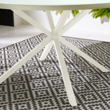 Nanterre Cream Metal & Glass 4 - 6 Seat Round Garden Dining Table - Nanterre-Cream-Round-Garden-Table-3.jpg