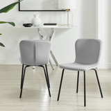 2x Asti Light Grey Velvet Dining Chairs - Asti-Dining-Chairs-Light-grey-velvet-3.jpg