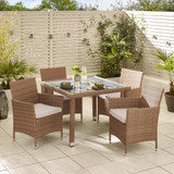 Barbados Beige Rattan 4 Seat Garden Dining Set - Barbados-Nat-Rattan-Outdoor-Set-1-Hero.jpg