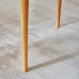 Lynton Small Oak Effect Solid Wood Dining Table & 2 Benches - LYNTON-Solid-Wood-Oak-Effect-small-Dining-Bench-leg-detail.jpg