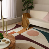 Tolliver Multicolour Modern Shapes Rug - TOLLIVER-RUG-PLUM_01.jpg Tolliver Multicolour Modern Shapes Rug - TOLLIVER-RUG-PLUM_01.jpg