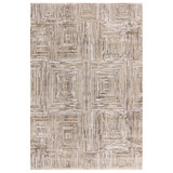 Iona Beige Textured Squares Pattern Rug - IONA-RUG-PORTRAIT-BEIGE_03.jpg
