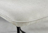 Leonardo Black Top Dining Table & 6 Halle Fabric Chairs - Halle-Cream-Fabric-Black-Leg-Dining-Chair-7.jpg
