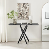 Leonardo Black Wood Veneer Console Table - Leonardo-Black-Top-console-Table-2.jpg