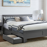 Azure Grey Solid Pine Double Bed Frame + 4 Drawers - azure-modern-grey-solid-pine-double-bed-4-drawers-crop.jpg