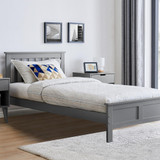 Azure Modern Grey Solid Pine Single Bed + Windsor Mattress - azure-modern-grey-solid-pine-single-bed-mattress-crop.jpg