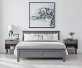 Azure Grey Solid Pine Double Bed Frame + Windsor Mattress - Azure Bed Double-01.jpg