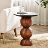 Veer Black Marble & Solid Wood Round Side Table - Veer-side-table-black-marble-top-round-01.jpg