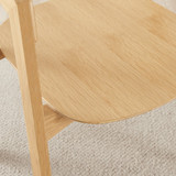 Novara 100cm Black Top Round Dining Table & 4 Oak Masa Chairs - Masa-Oak-Wood-Din-Chair-7.jpg