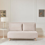 Bobby Pale Pink Velvet Double Folding Sofa Bed - Bobby Pale pink velvet sofa bed-2.jpg Bobby Pale Pink Velvet Double Folding Sofa Bed - Bobby Pale pink velvet sofa bed-2.jpg