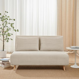 Bobby Cream Jumbo Corduroy Double Folding Sofa Bed - Bobby Cream jumbo corduroy sofa bed-2.jpg