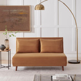Bobby Orange Velvet Double Folding Sofa Bed - Bobby Orange velvet sofa bed-2.jpg