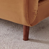 Bobby Orange Velvet Double Folding Sofa Bed - Bobby Orange velvet sofa bed-7.jpg