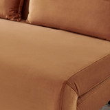 Bobby Orange Velvet Double Folding Sofa Bed - Bobby Orange velvet sofa bed-6.jpg