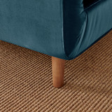 Bobby Blue Velvet Double Folding Sofa Bed - Bobby Blue velvet sofa bed-7.jpg