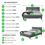 Lotus Grey Velvet King Bed Frame - Lotus-Info-King-2.png