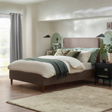 Romy Taupe Recycled Fabric Double Bed Frame - Romy-Double-Fabric-Taupe-01.jpg