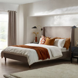 Hana Taupe Recycled Fabric King Bed Frame - Hana-King-Fabric-Taupe-01.jpg