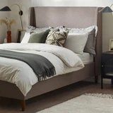 Hana Taupe Recycled Fabric Double Bed Frame - Hana-Double-Fabric-Taupe-3.jpg