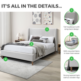 Hana Green Recycled Fabric King Bed Frame - Hana-Info-King-1.png