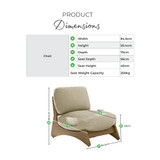 1x Iko Wood & Cream Indoor / Outdoor Accent Chair - Infographics_Iko_Dimensions_2.jpg