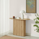 Penrose Rounded Oak Effect Wood Console Table - PENR-CON-TBL-OAK_1.jpg