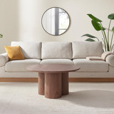 Sutton Round Walnut Veneer Wood Coffee Table - Sutton-walnut-coffee-table-3.jpg