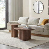 Sutton Round Walnut Veneer Wood Coffee Table - Sutton-walnut-coffee-table-4.jpg