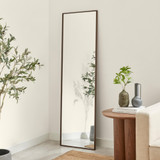 Inga Walnut Wood Full Length Rectangle 170x50cm Mirror - INGA-MIR-WAL-170-50-1.jpg