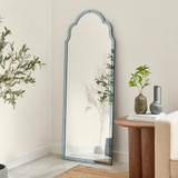 Opaline Blue Ornate Full Length Arch Wall Mirror  - OPAL-MIR-FUL-BLU-160-60-1.jpg