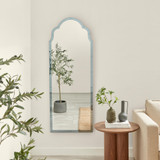 Opaline Blue Ornate Full Length Arch Wall Mirror  - OPAL-MIR-FUL-BLU-160-60-2.jpg