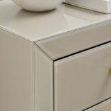 Lexi Small Slimline Taupe 3 Drawer Mirrored Bedside Table - Lexi-Taupe-small-bedside-table-5.jpg