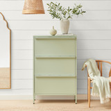 Eira Green Metal Storage Shoe Cabinet - Eira-shoe-storage-green-2.jpg