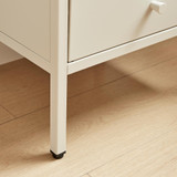 Lykke Cream Metal Storage Bedside Table - Lykke-Bedside-Table-cream-7.jpg