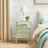 Lykke Green Metal Storage Bedside Table - Lykke-Bedside-Table-green-2.jpg