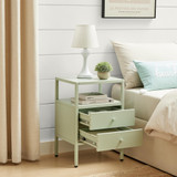 Lykke Green Metal Storage Bedside Table - Lykke-Bedside-Table-green-3.jpg