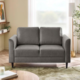 Logan Silver Grey Fabric 2 Seater Sofa - LOGAN-2-SEATER-FABRIC-SILVER-GREY-2.jpg